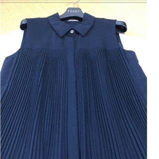 フォクシー(FOXEY)の美品　FOXEY 夏にぴったり　ワンピース　38(ひざ丈ワンピース)