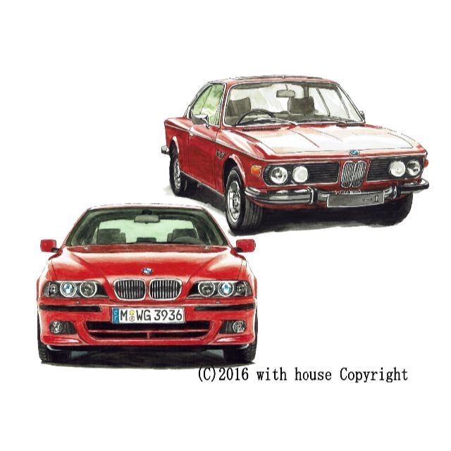 GC-259 BMW 2002限定版画 直筆サイン有 額装済●作家 平右ヱ門美術品/アンティーク