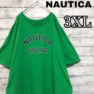 ノーティカ(NAUTICA)の希少サイズ 3XL ノーティカ NAUTICA tシャツ 緑 グリーン 古着(Tシャツ/カットソー(半袖/袖なし))