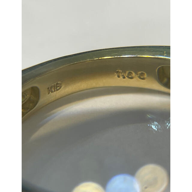 きありがと】 (新品) K18 ハーフエタニティリング 9号 1.8g 1.00ct (2 ...