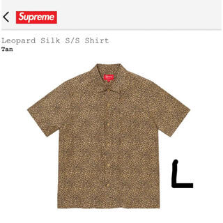 シュプリーム(Supreme)のSupreme Leopard Silk S/S Shirt Tan Lサイズ(シャツ)