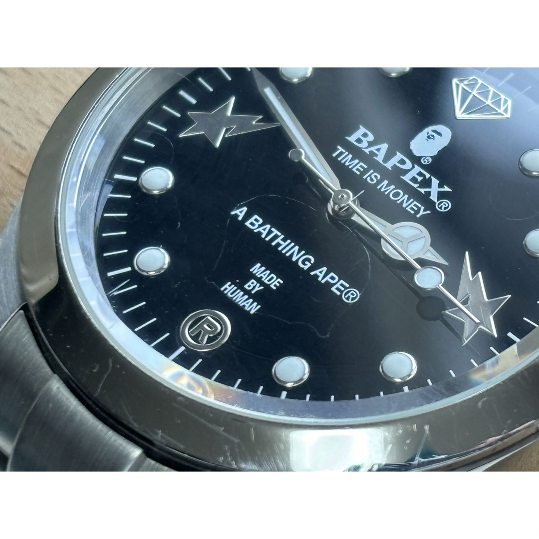 A BATHING APE - A BATHING APE/シルバー/BAPEX/黒文字盤/時計/ケース