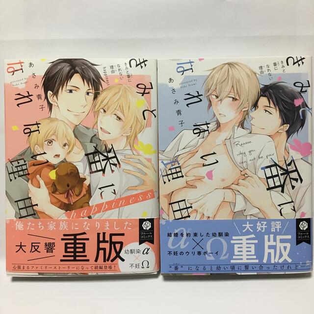 【2冊セット】きみと番になれない理由 エンタメ/ホビーの漫画(ボーイズラブ(BL))の商品写真