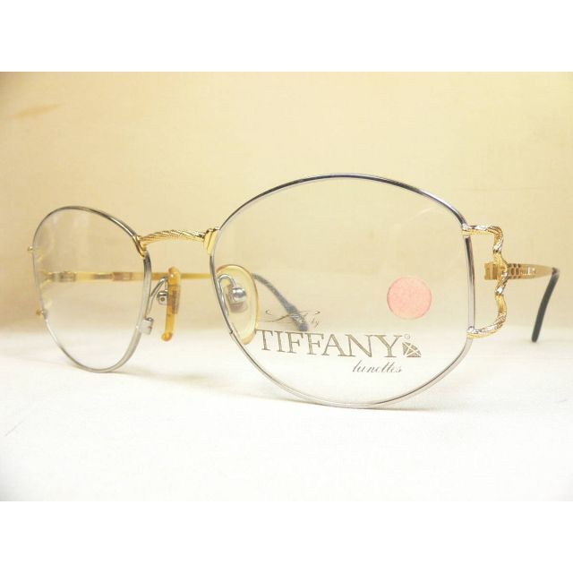 TIFFANY LUNETTES ヴィンテージ 眼鏡フレーム ゴールド×シルバー