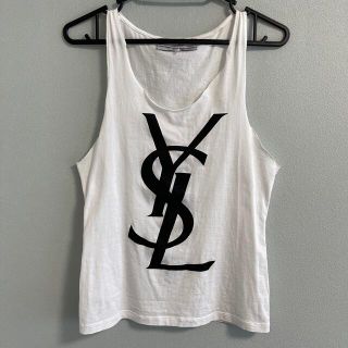 YVES SAINT LAURENT VINTAGE YSLロゴ柄 ポリトップス