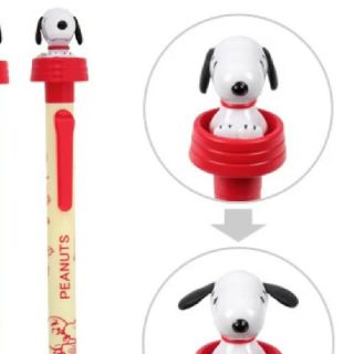 スヌーピー(SNOOPY)のスヌーピー ボールペン 耳が動く 動くボールペン 黒  0.7mm (キャラクターグッズ)