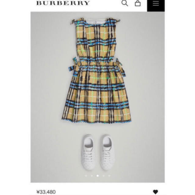 BURBERRY(バーバリー)の美品 BURBERRY CHILDREN バーバリー ワンピース 8Y 135㎝ キッズ/ベビー/マタニティのキッズ服女の子用(90cm~)(ワンピース)の商品写真