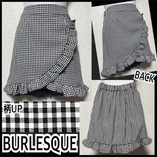 【新品/BURLESQUE】ギンガムチェック柄チューリップミニスカート(ミニスカート)