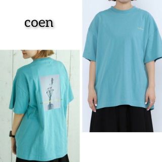 コーエン(coen)の新品 コーエン バックプリントフォトTシャツ トップス 半袖(Tシャツ(半袖/袖なし))