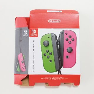 ニンテンドースイッチ(Nintendo Switch)の任天堂　Switch　ジョイコン　ネオングリーン・ネオンピンク　箱のみ　空箱(その他)