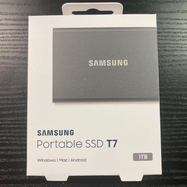 SAMSUNG(サムスン)のSAMSUNG portable SSD T7 1TB スマホ/家電/カメラのPC/タブレット(PCパーツ)の商品写真