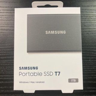 サムスン(SAMSUNG)のSAMSUNG portable SSD T7 1TB(PCパーツ)