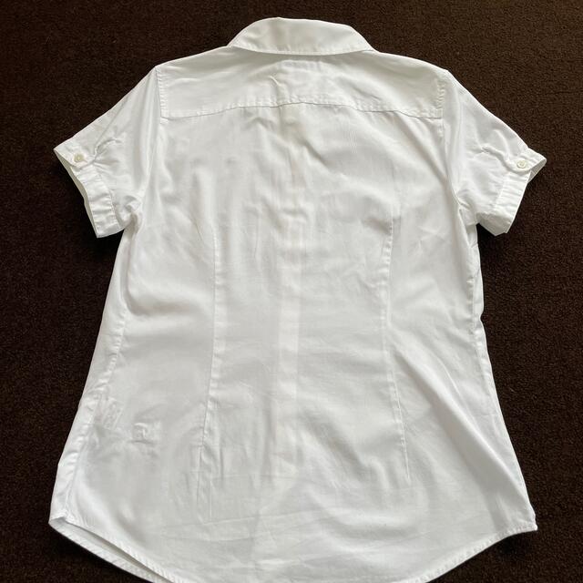 TOMMY HILFIGER(トミーヒルフィガー)のトミーフィルフィガー　白シャツ　半袖 レディースのトップス(シャツ/ブラウス(半袖/袖なし))の商品写真