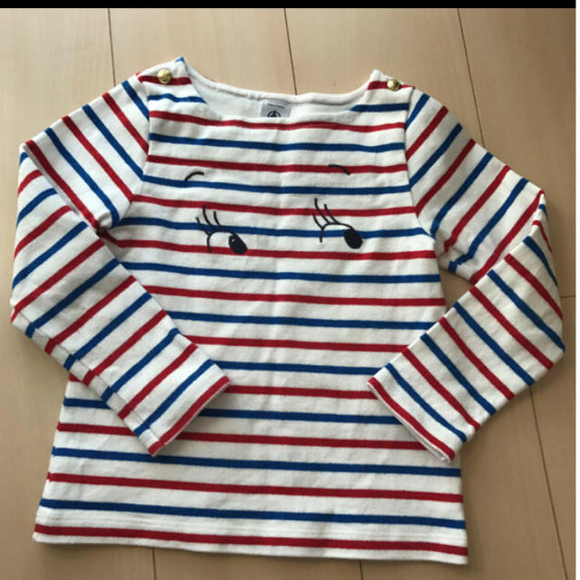 PETIT BATEAU(プチバトー)のマリニエール　5a  100〜110 キッズ/ベビー/マタニティのキッズ服男の子用(90cm~)(Tシャツ/カットソー)の商品写真