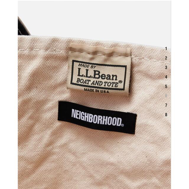 NEIGHBORHOOD(ネイバーフッド)のNEIGHBORHOOD LB TOTE-L BLACK L.L.Bean メンズのバッグ(トートバッグ)の商品写真