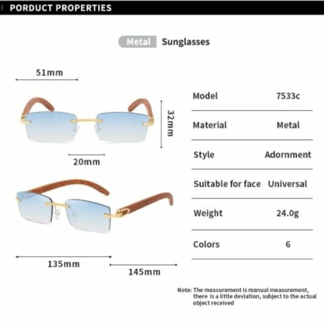 新品KAJILA 海外セレブ ウッド調フレーム UV サングラス プロテクション レディースのファッション小物(サングラス/メガネ)の商品写真