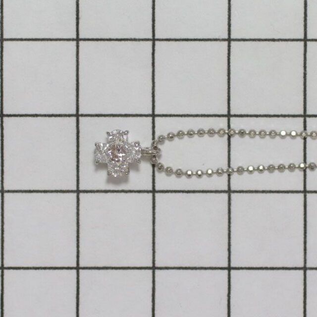Pt900/Pt850 天然ピンク/カラーレス ダイヤモンド ネックレス  レディースのアクセサリー(ネックレス)の商品写真