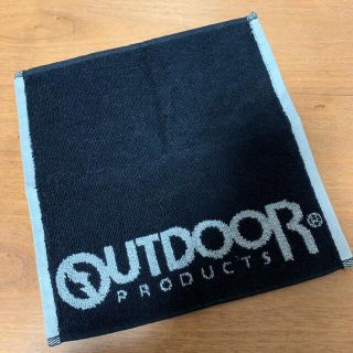 アウトドアプロダクツ(OUTDOOR PRODUCTS)の☆新品☆OUTDOOR 正規品 ハンドタオル タオルハンカチ ブラック(タオル/バス用品)