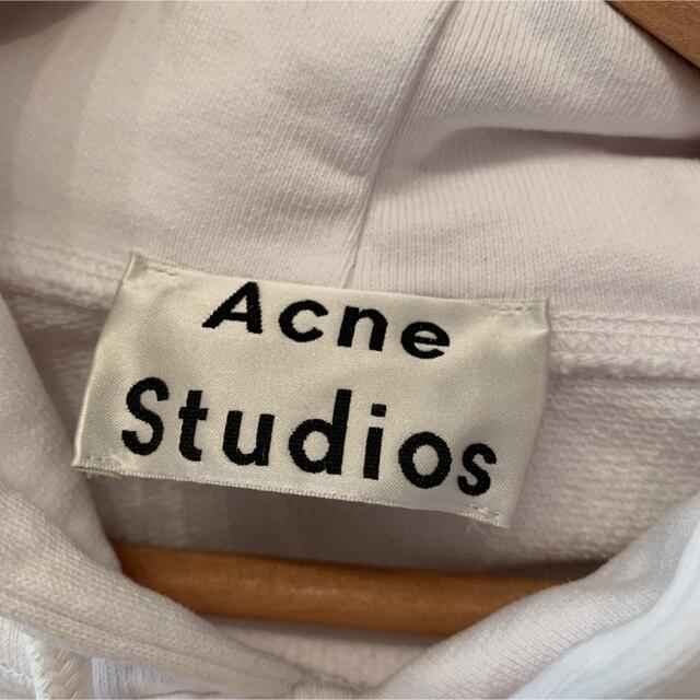 アクネ Acne パーカー ロゴフーディー ホワイト - パーカー