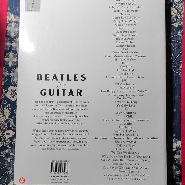 Beatles for Guitar　ビートルズ　楽譜　スコア エンタメ/ホビーの本(楽譜)の商品写真