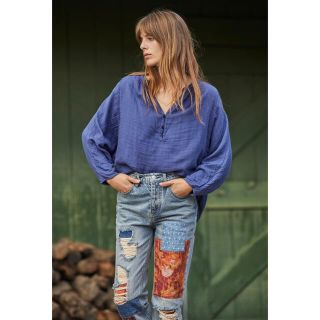 フリーピープル(Free People)のFree People ドルマンスリーブ トップス　紫(シャツ/ブラウス(長袖/七分))