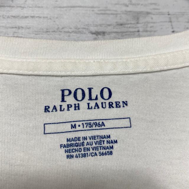 POLO RALPH LAUREN(ポロラルフローレン)の【ポロベア】ポロラルフローレン　プリントデカロゴ　ホワイト　Tシャツ　入手困難 メンズのトップス(Tシャツ/カットソー(半袖/袖なし))の商品写真