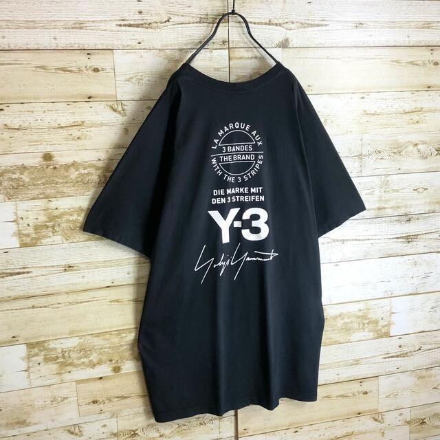 Y-3(ワイスリー)のY-3 ワイスリー Tシャツ ビックロゴ シグネチャー入り オーバーサイズ 特大 メンズのトップス(Tシャツ/カットソー(半袖/袖なし))の商品写真