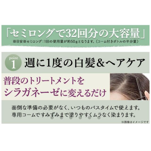 【シラガネーゼ】 詰替え用3個セット コスメ/美容のヘアケア/スタイリング(白髪染め)の商品写真