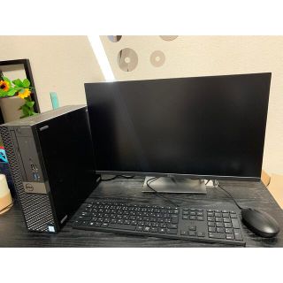 デル(DELL)のDell 7050 U2417H デスクトップ1式(デスクトップ型PC)