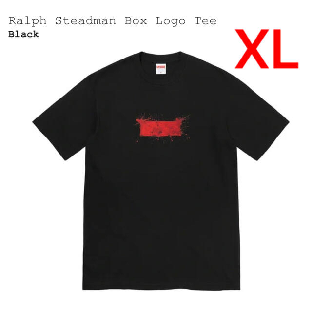 supreme Ralph Steadman Box Logo Tee 黒　XL