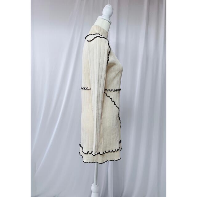 lilLilly(リルリリー)のheart knit dress レディースのワンピース(ひざ丈ワンピース)の商品写真