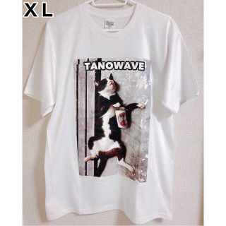 ★TANOWAVE猫ちゃんTシャツ★白XLサイズ②(Tシャツ(半袖/袖なし))