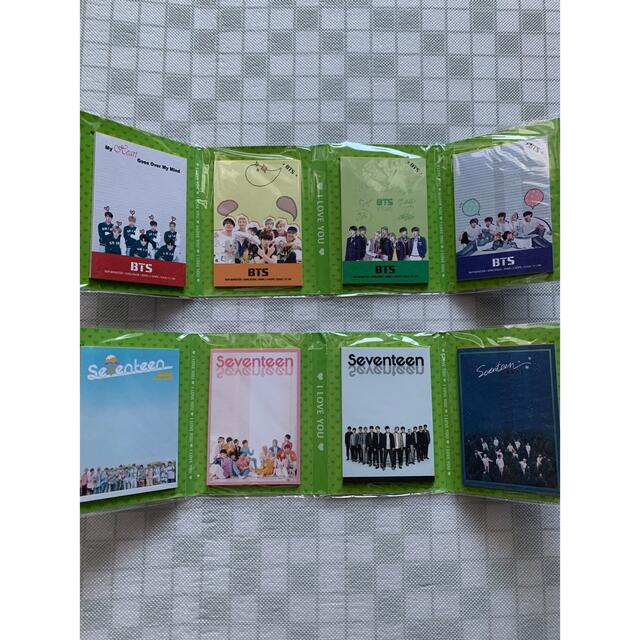BTS   SEVENTEEN  メモ帳　バッジ　5点セット エンタメ/ホビーのCD(K-POP/アジア)の商品写真
