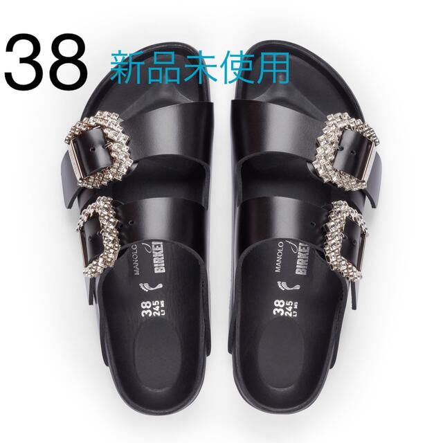 新品☆Manolo BlahnikｘBirkenstockアリゾナサンダル 37