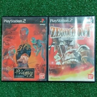 プレイステーション2(PlayStation2)のPS2ソフト『ギレンの野望』+『ジオニックフロント』2本セットまとめ売り#送料込(家庭用ゲームソフト)