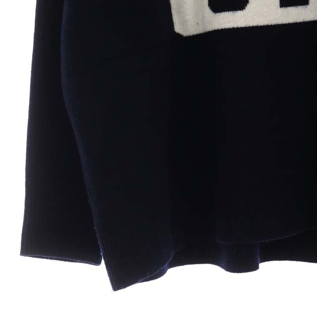 JOURNAL STANDARD(ジャーナルスタンダード)のジャーナルスタンダード クルーネックロゴプルオーバー ニット セーター 長袖 紺 レディースのトップス(ニット/セーター)の商品写真