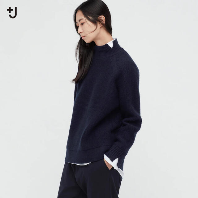 プレミアムラムケーブルハイネックセーター  UNIQLO ＋Ｊ ジルサンダー