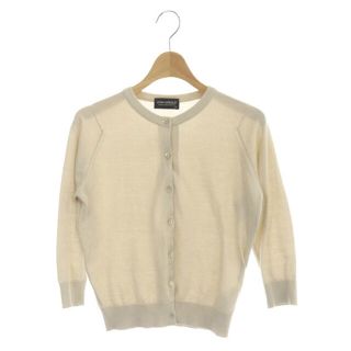 ジョンスメドレー(JOHN SMEDLEY)のジョンスメドレー カーディガン ニット 七分袖 コットン クルーネック XS(カーディガン)