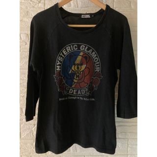 ヒステリックグラマー(HYSTERIC GLAMOUR)のヒステリックグラマー 7分袖Tシャツ Sサイズ(Tシャツ/カットソー(七分/長袖))