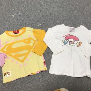 ベビードール(BABYDOLL)の女の子トップス　２枚セット　 長袖　90㎝　  ベビードール　マイメロ (Tシャツ/カットソー)