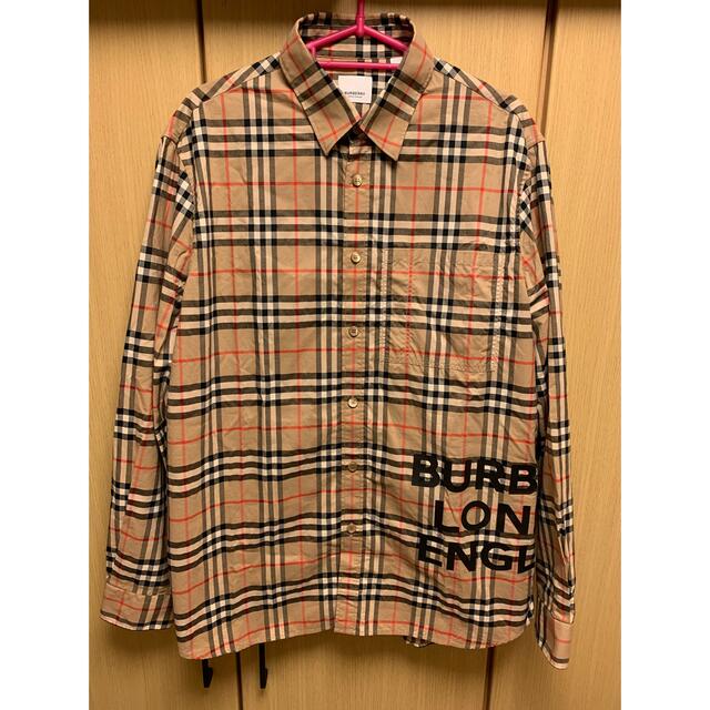 BURBERRY - 正規 20AW BURBERRY バーバリー ロゴ ノバチェック シャツ