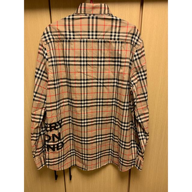 正規 20AW BURBERRY バーバリー ロゴ ノバチェック シャツ