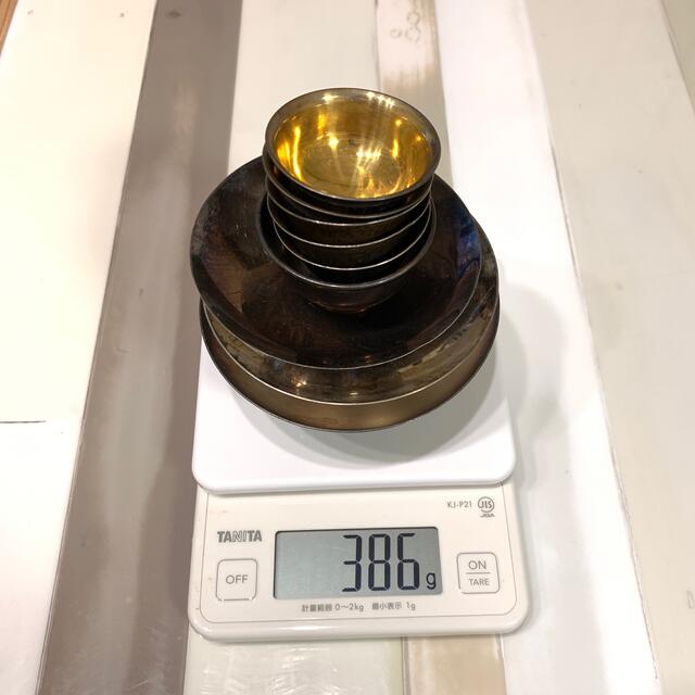 純銀 銀杯とその他! 約386グラム 中古ジャンク品 純銀 銀杯とその他! 約386グラム 中古ジャンク品