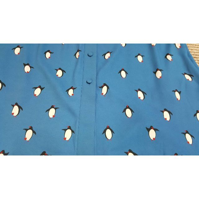 kate spade new york(ケイトスペードニューヨーク)の新品送料無料US:S号ケイトスペードニューヨーク シャツ風ペンギン柄ワンピース レディースのワンピース(ミニワンピース)の商品写真