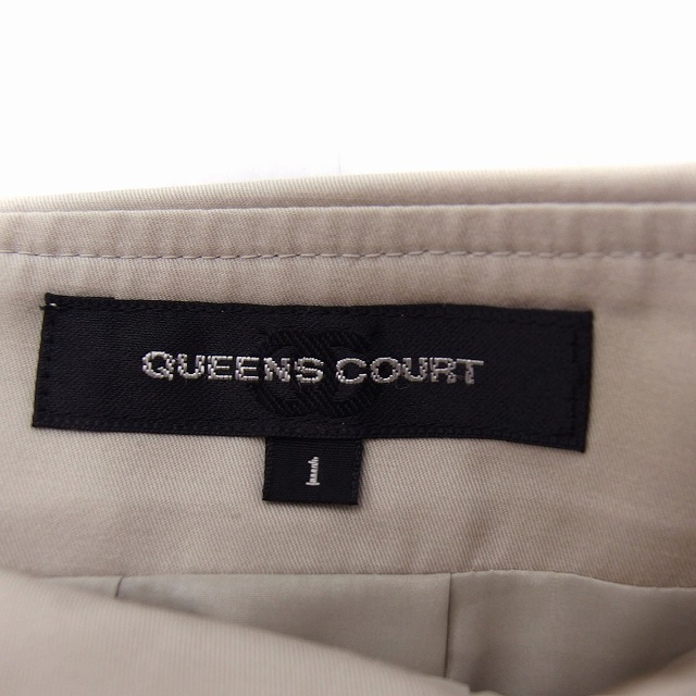 QUEENS COURT(クイーンズコート)のクイーンズコート QUEENS COURT フレア スカート ひざ丈 リボン レディースのスカート(ひざ丈スカート)の商品写真