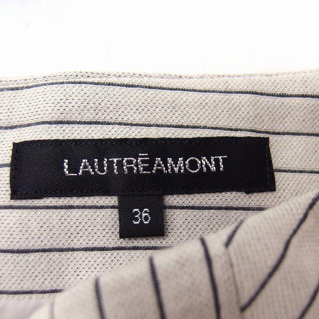 LAUTREAMONT(ロートレアモン)のロートレアモン LAUTREAMONT フレア スカート ひざ丈 コットン 綿 レディースのスカート(ひざ丈スカート)の商品写真