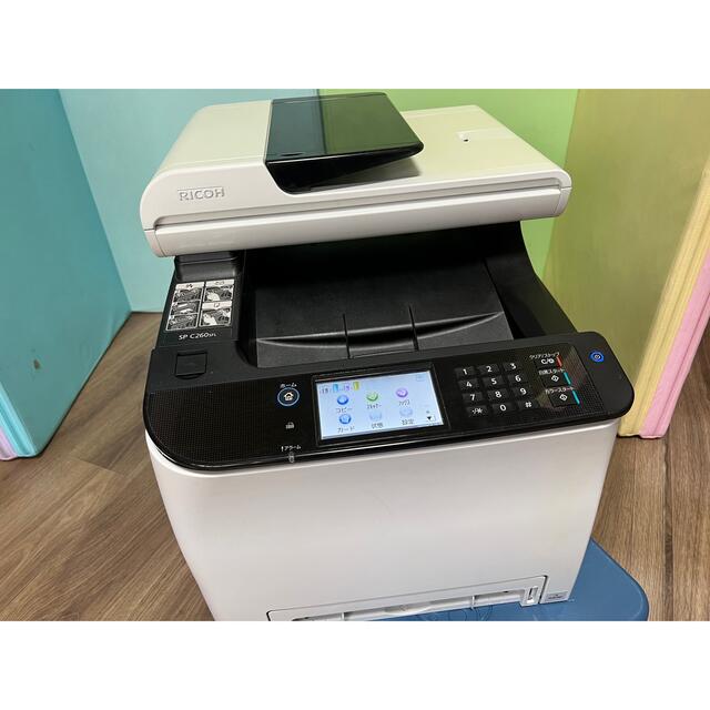 RICOH A4カラーレーザー複合機 RICOH SP C260SFL 中古 | フリマアプリ ラクマ