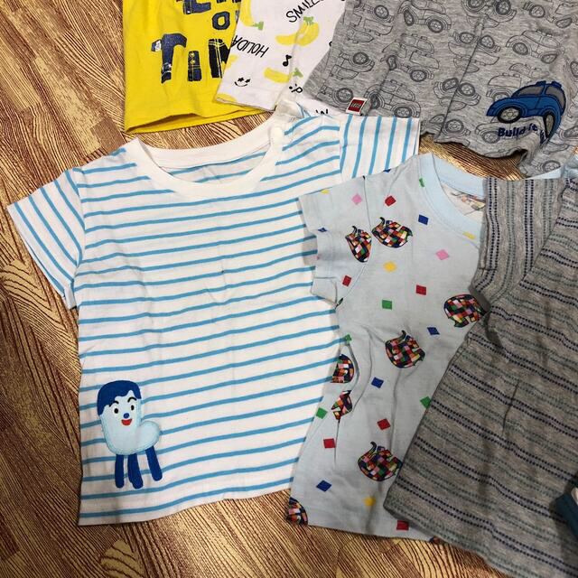 UNIQLO(ユニクロ)のまとめ売り　70サイズのTシャツ8枚セット キッズ/ベビー/マタニティのベビー服(~85cm)(Ｔシャツ)の商品写真