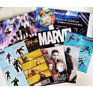 マーベル(MARVEL)のアベンジャーズグッズ（ステッカー、ポストカード、ショップバッグ）(その他)