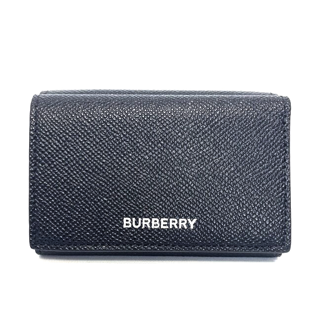 BURBERRY(バーバリー)の美品 BURBERRY バーバリー 三つ折り財布 ウォレット 黒 メンズのファッション小物(折り財布)の商品写真